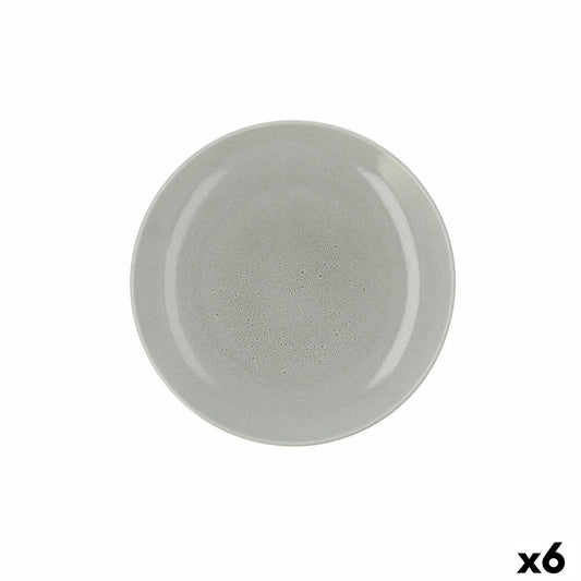 Flat plate Ariane Porous Ceramic Green Ø 27 cm (6 Units) Ariane