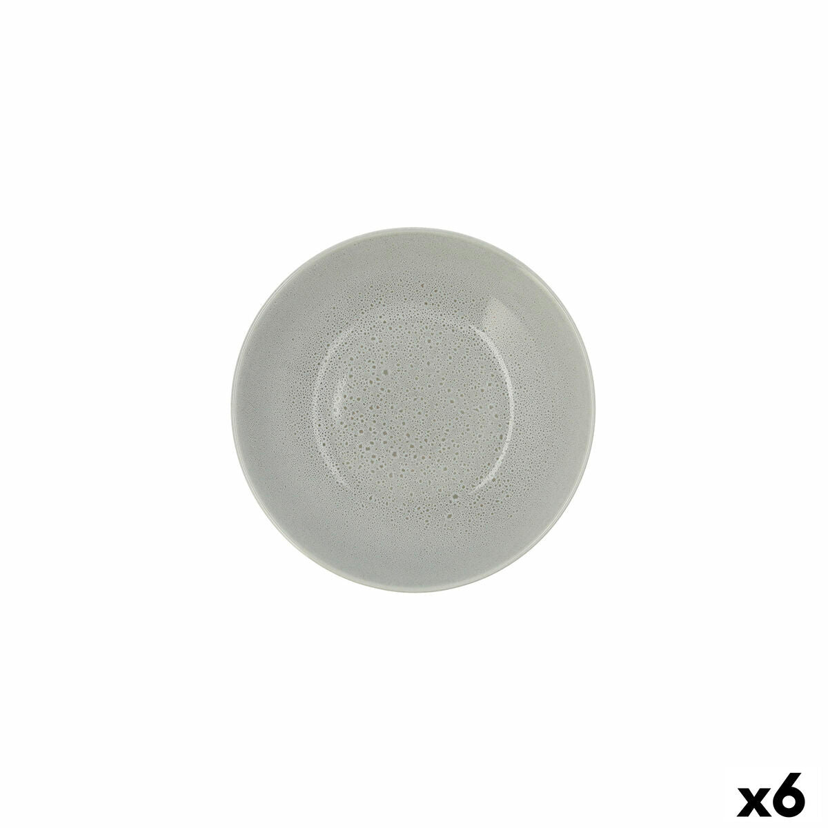 Deep Plate Ariane Porous Ceramic Green Ø 21 cm (6 Units) Ariane