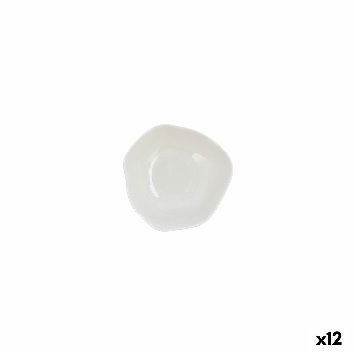 Bowl Ariane Earth Ø 14 cm Ceramic White (12 Units) Ariane