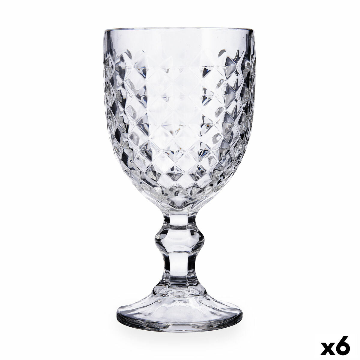 Wineglass Quid Diamond Urban Transparent Glass 340 ml (6 Units) Quid