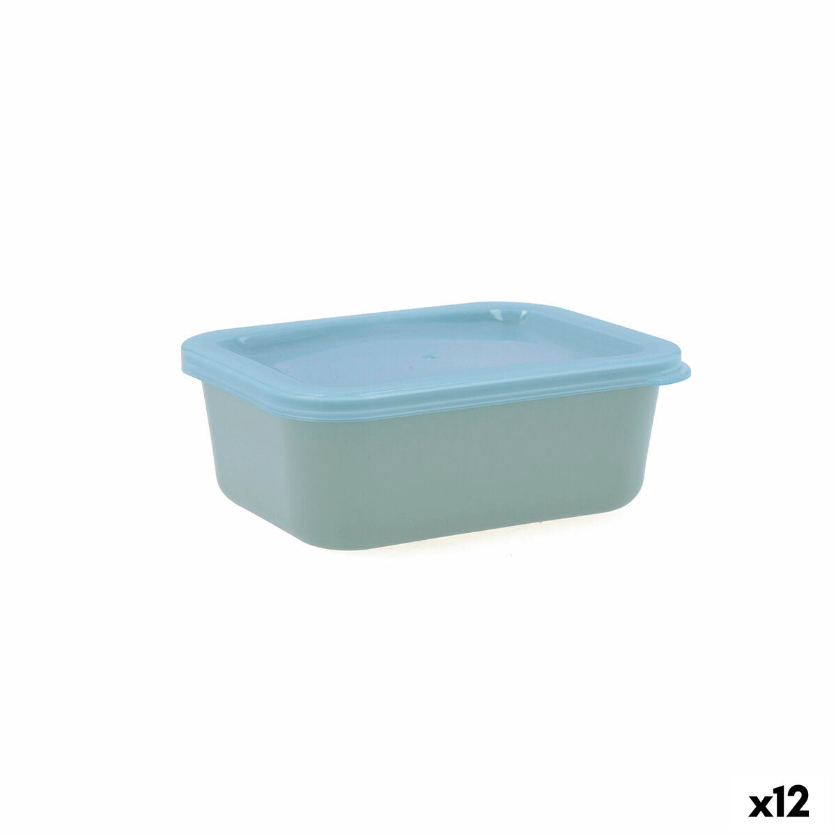 Rectangular Lunchbox with Lid Quid Inspira 380 ml Green Plastic (12 Units) Quid