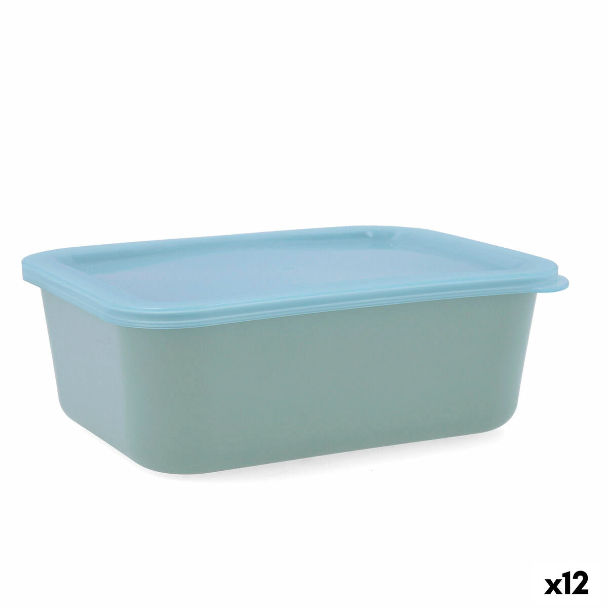 Rectangular Lunchbox with Lid Quid Inspira 1,34 L Green Plastic (12 Units) Quid