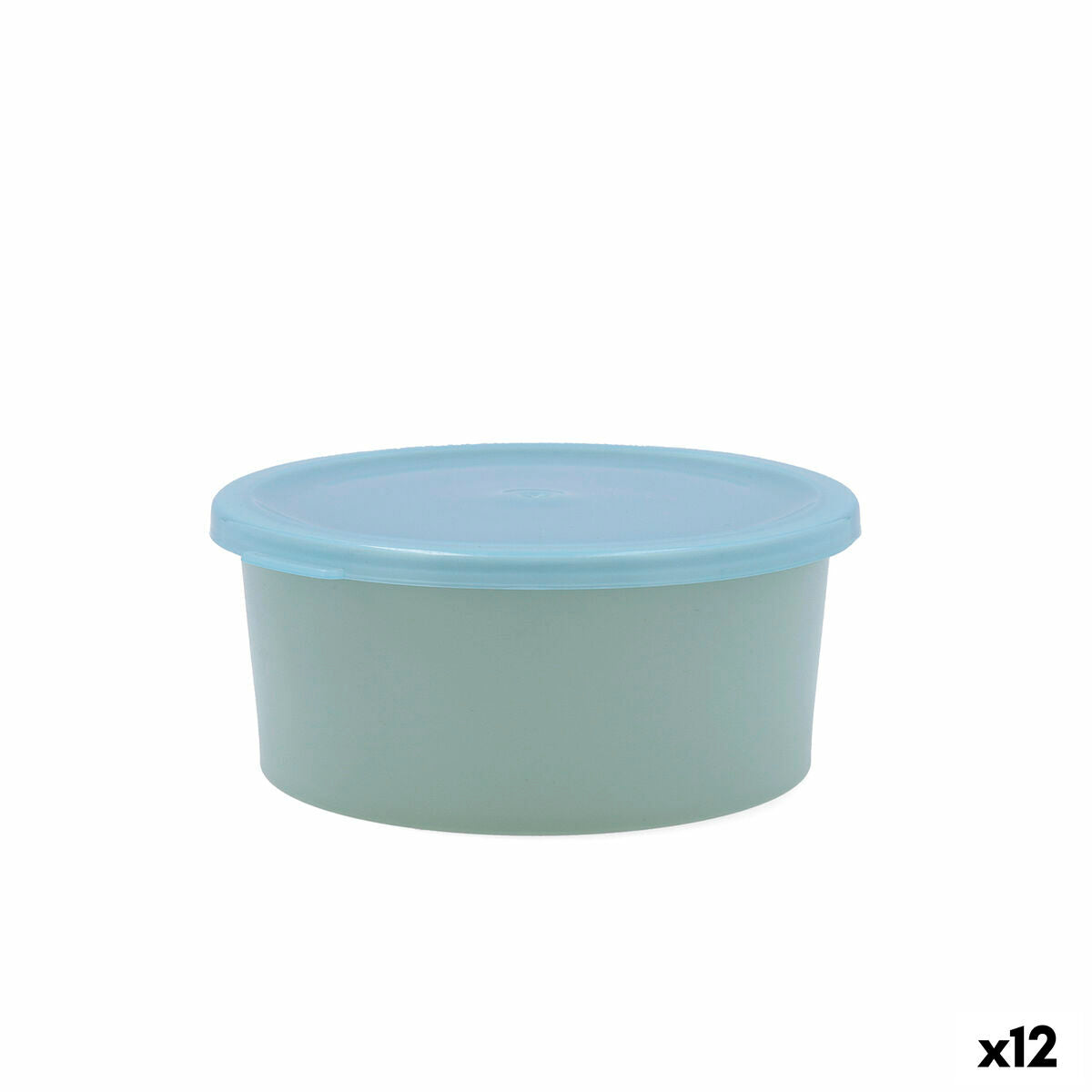 Round Lunch Box with Lid Quid Inspira 760 ml Green Plastic (12 Units) Quid