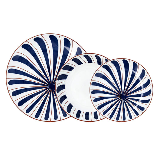 Tableware Bidasoa Oceanika Blue Ceramic 18 Pieces Bidasoa