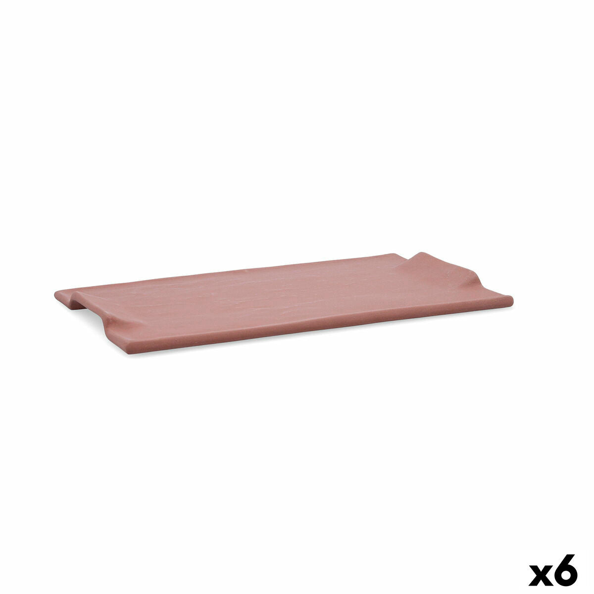 Snack tray Quid Mineral Gres Terracotta Ceramic 30 x 18 cm (6 Units) Quid