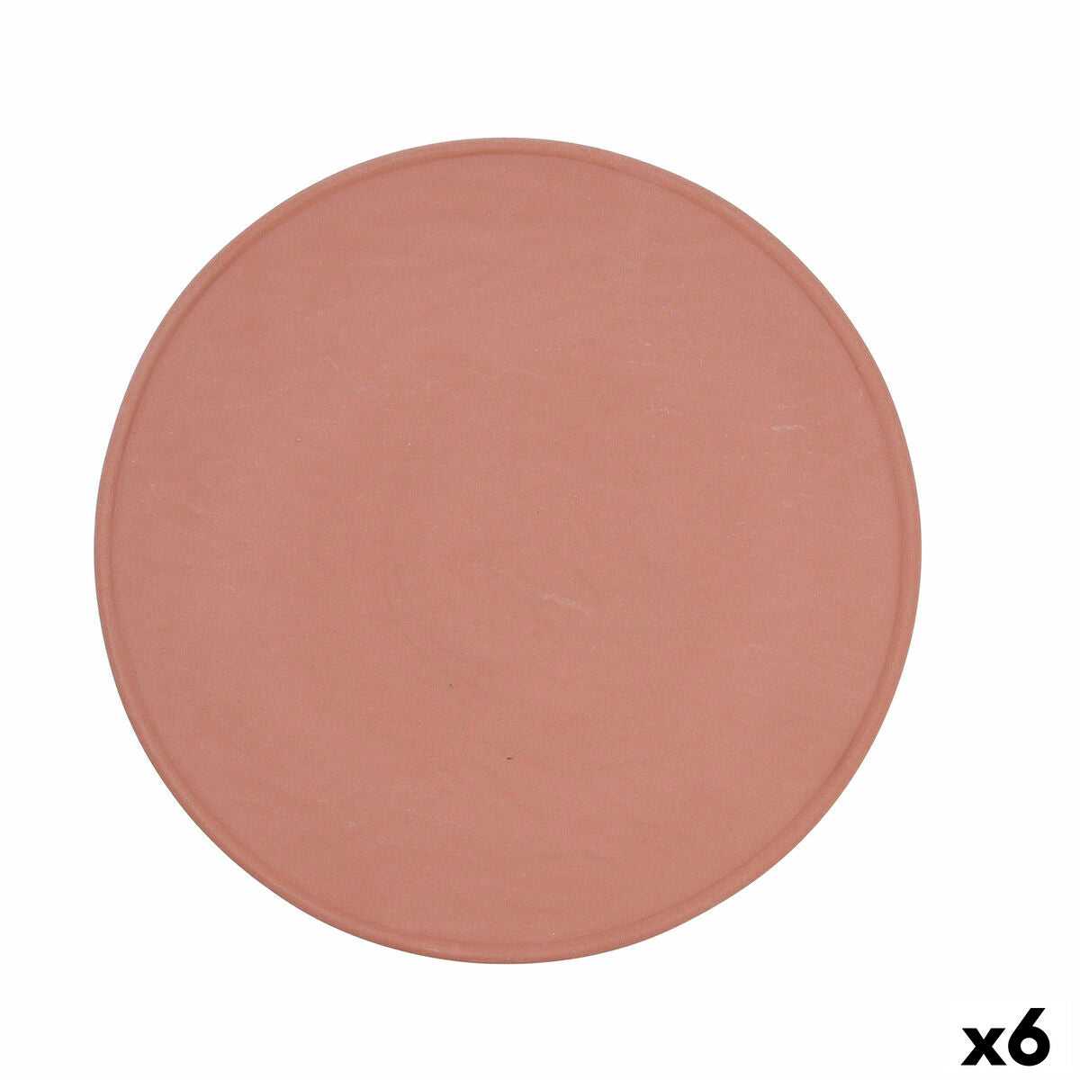 Underplate Quid Mineral Terracotta Ceramic 33 cm (6 Units) Quid