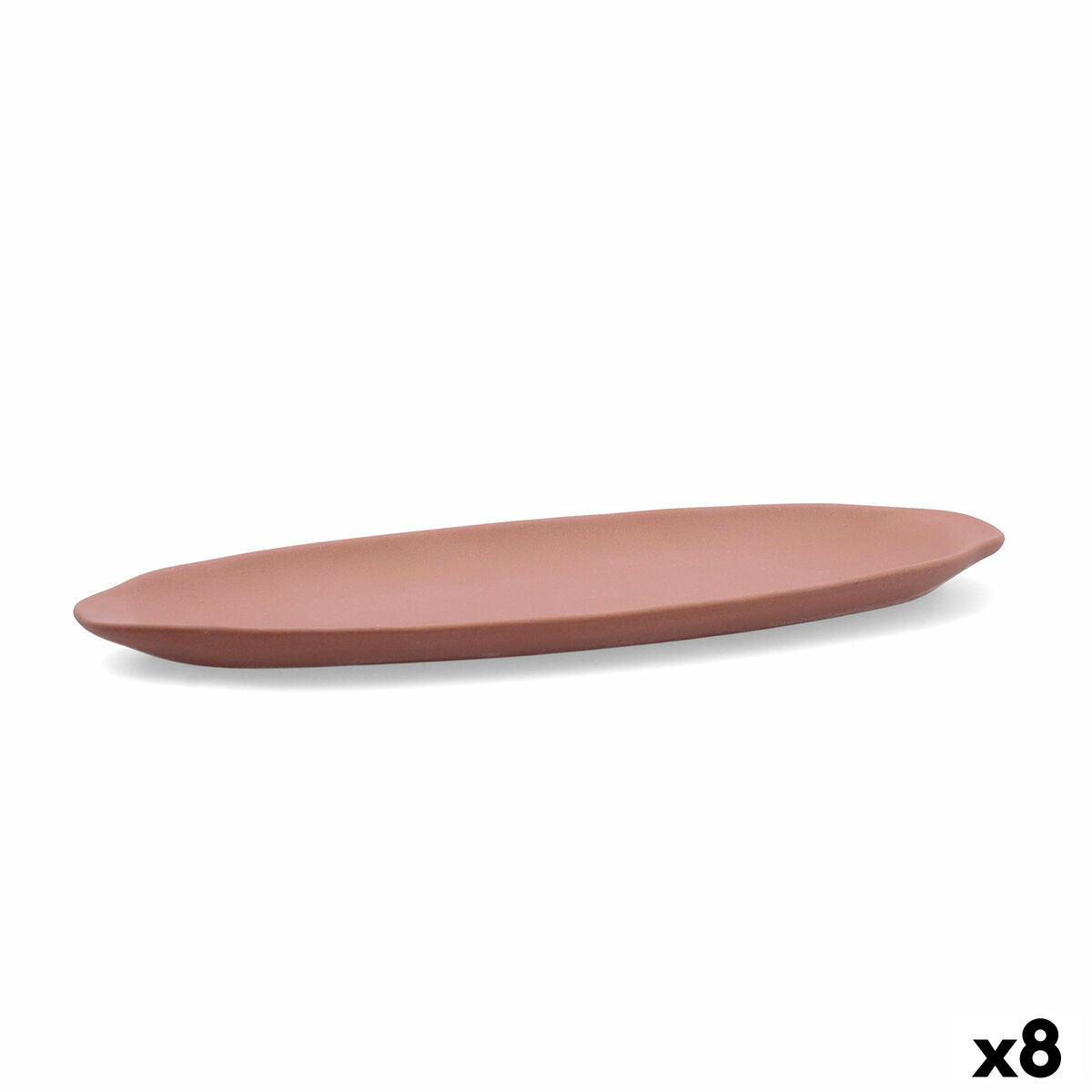 Snack tray Quid Mineral Gres Terracotta Ceramic 13 x 30,5 cm (8 Units) Quid