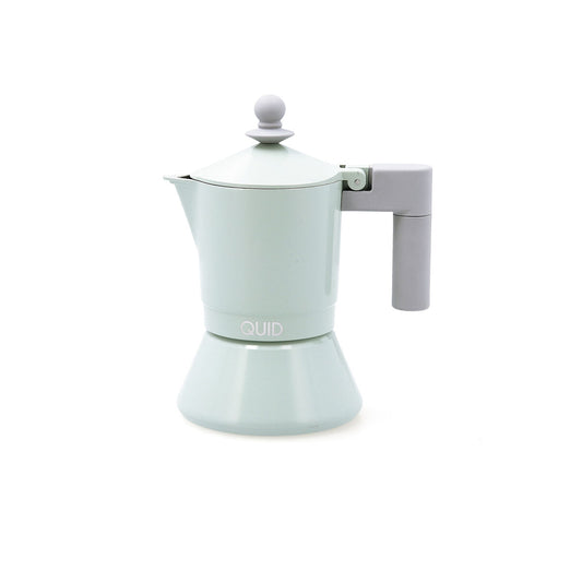 Italian Coffee Pot Quid Ozon Green Metal 3 Cups Quid