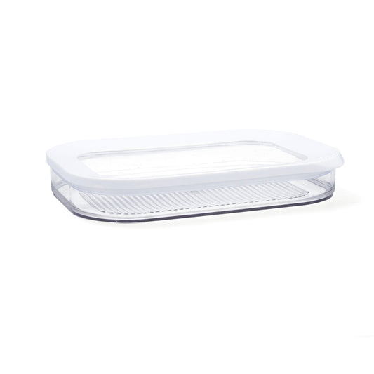 Rectangular Lunchbox with Lid Quid Rico Transparent Plastic 22 x 16 x 3,5 cm Quid