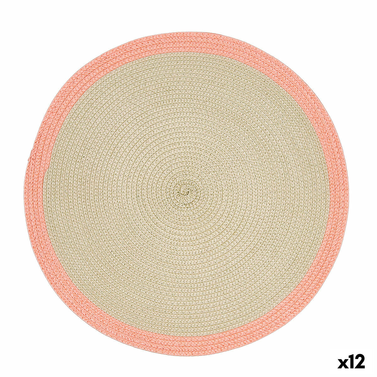 Place mat Quid Kaleido Pink Plastic 38 cm (12 Units) Quid