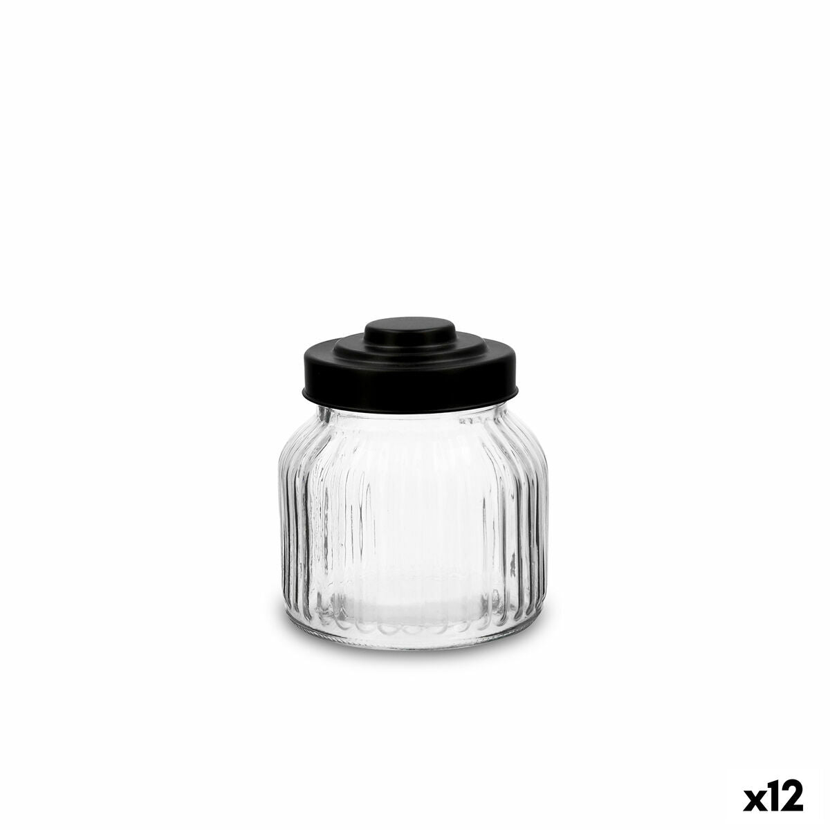 Jar Quid Maison Transparent Glass 500 ml (12 Units) Quid