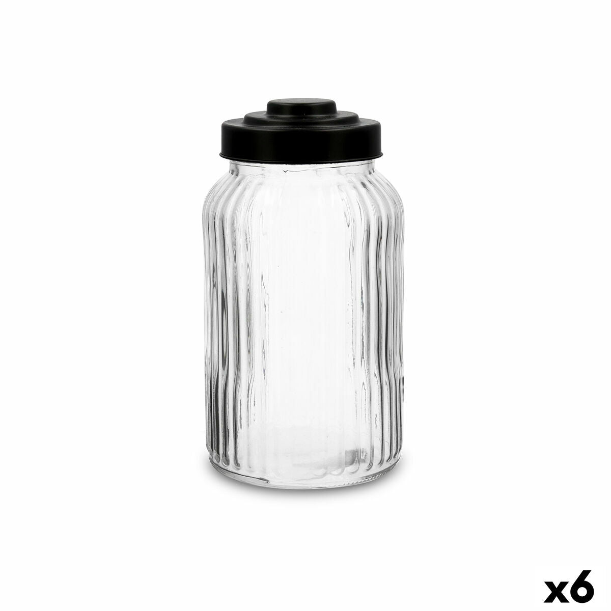 Jar Quid Maison Transparent Glass 1,25 L (6 Units) Quid