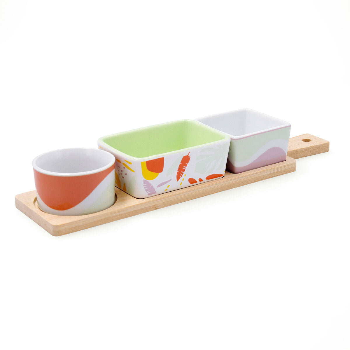 Serving set Quid Kaleido Multicolour Wood 32 x 8 x 4,6 cm 4 Pieces Quid