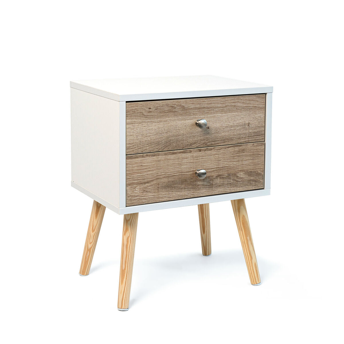 Nightstand Vinthera Moa White Brown 40 x 49,5 x 30 cm Vinthera