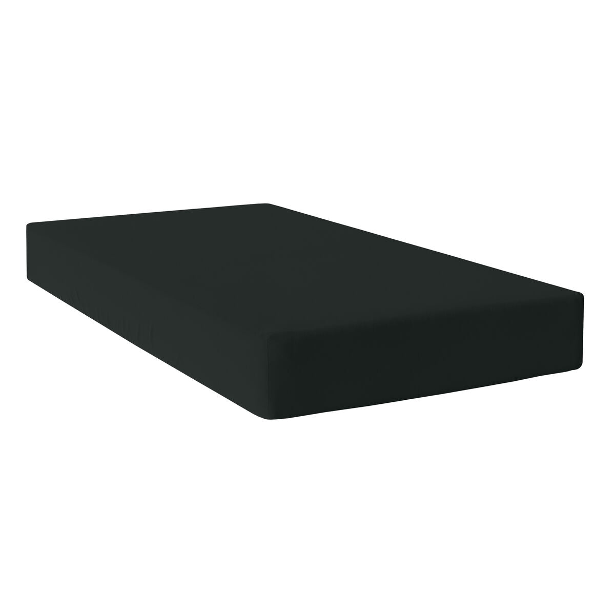 Fitted sheet HappyFriday BASIC Black 90 x 200 x 32 cm HappyFriday