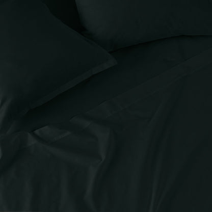 Fitted sheet HappyFriday BASIC Black 90 x 200 x 32 cm HappyFriday