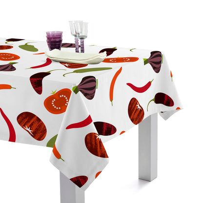 Tablecloth HappyFriday Veggies Multicolour 150 x 225 cm HappyFriday