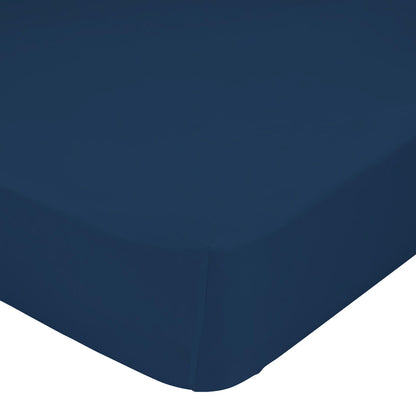 Fitted sheet HappyFriday BASIC Navy Blue 140 x 200 x 32 cm HappyFriday