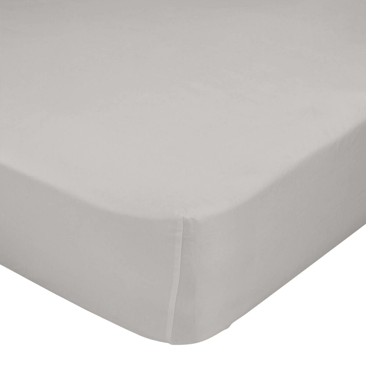 Fitted bottom sheet HappyFriday BASIC Grey 180 x 200 x 32 cm HappyFriday