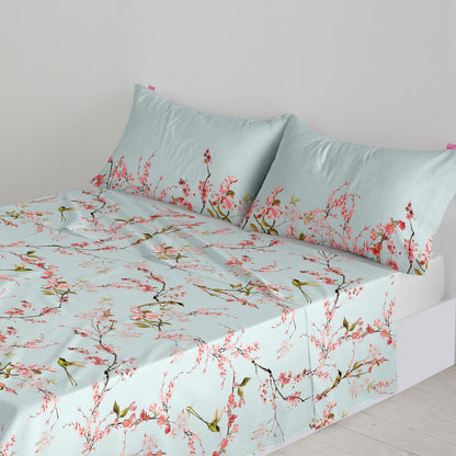 Top sheet HappyFriday Chinoiserie Multicolour 160 x 270 cm (asiatico/oriental) HappyFriday