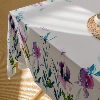 Tablecloth HappyFriday Midnight iris Multicolour 150 x 150 cm HappyFriday