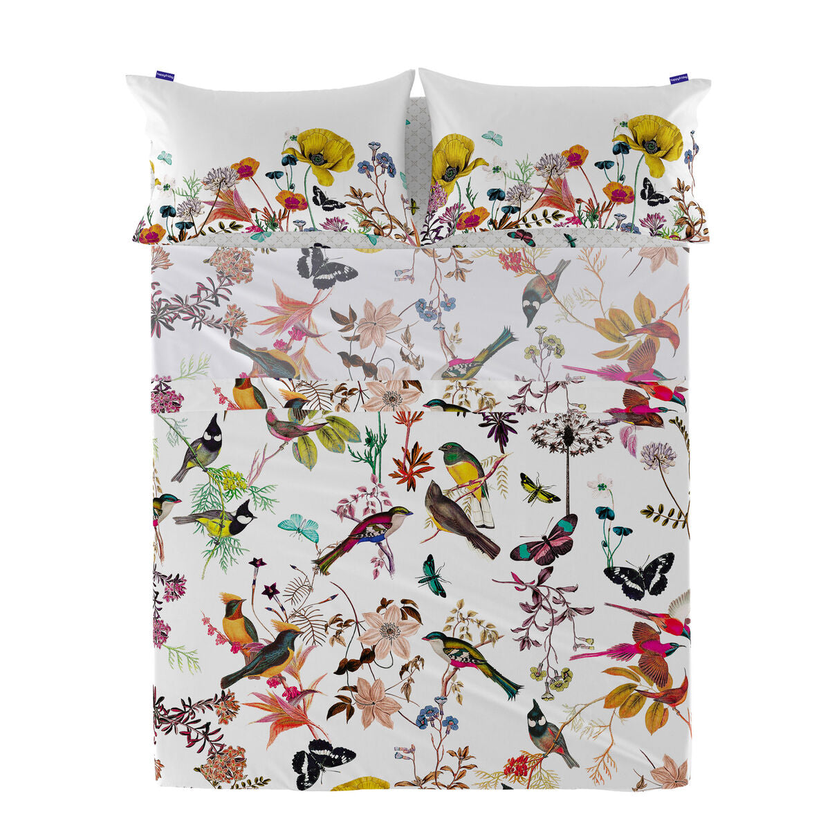 Top sheet HappyFriday Birds of paradise Multicolour 210 x 270 cm HappyFriday