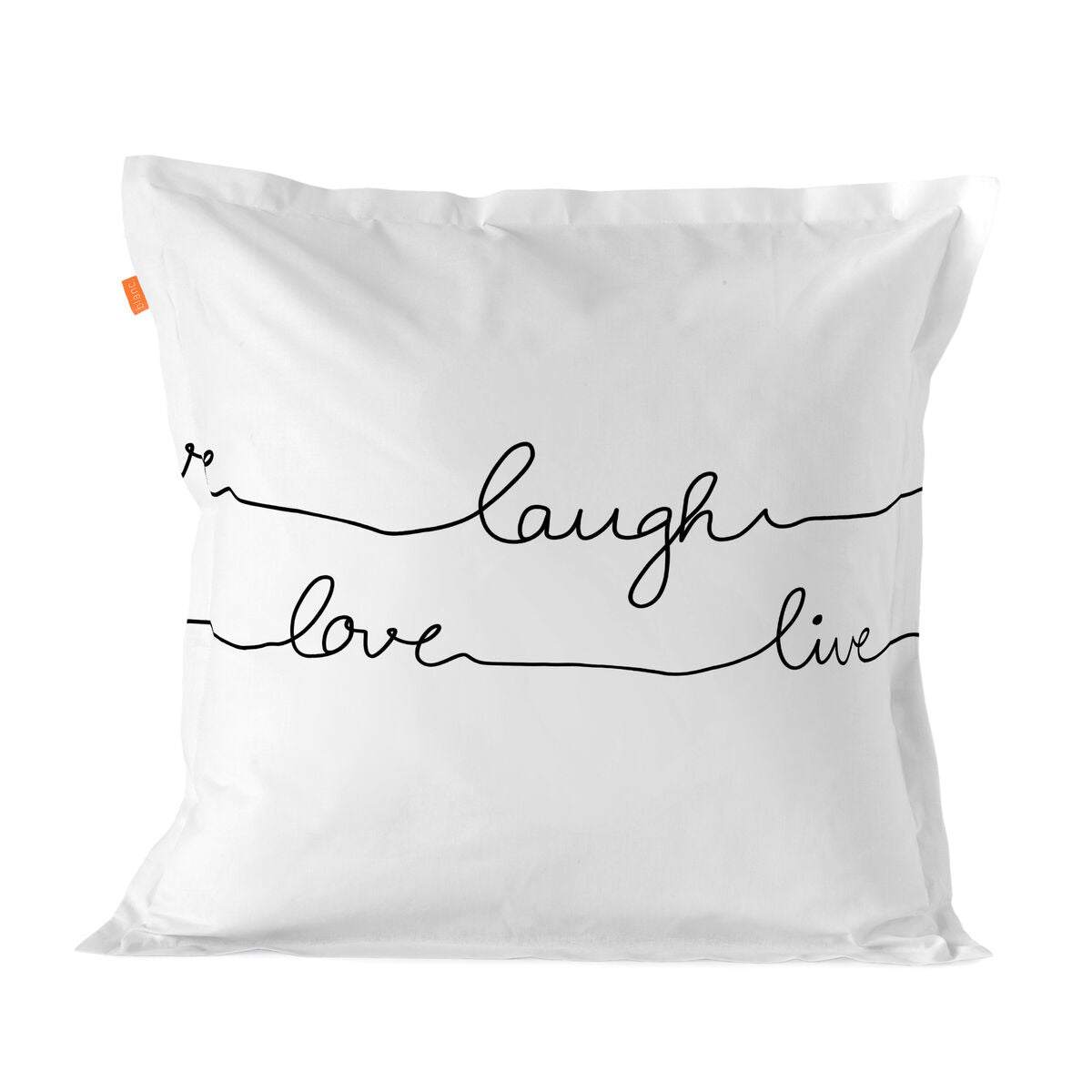 Pillowcase HappyFriday Blanc Live Multicolour 80 x 80 cm HappyFriday