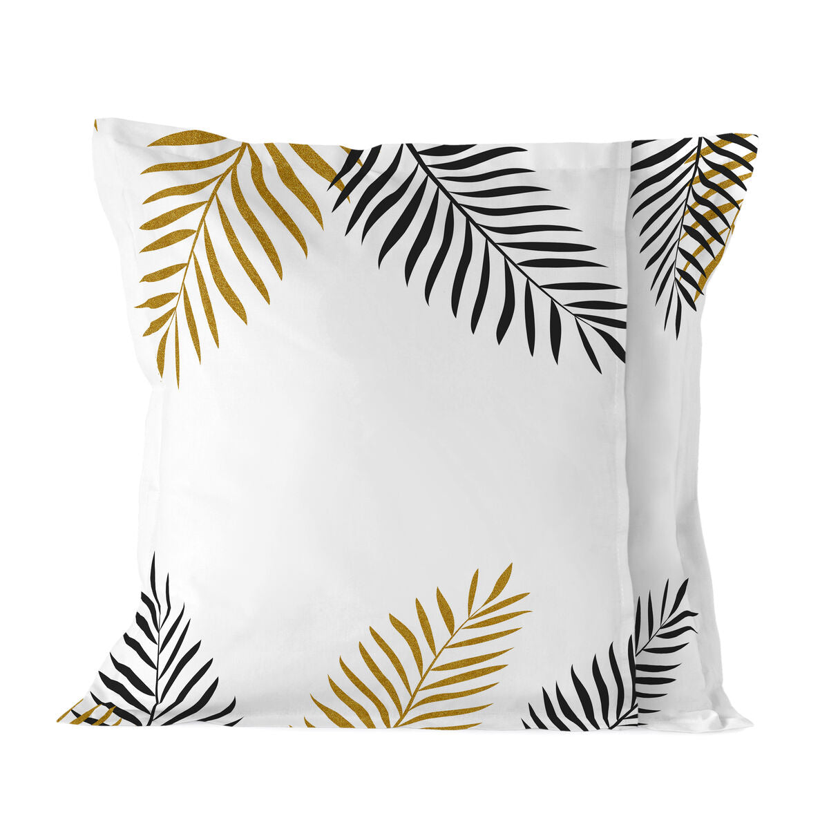 Pillowcase HappyFriday Blanc Foliage Multicolour 80 x 80 cm HappyFriday