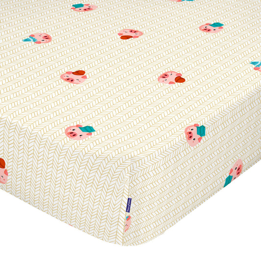 Fitted sheet HappyFriday MR FOX Multicolour 90 x 200 x 32 cm HappyFriday