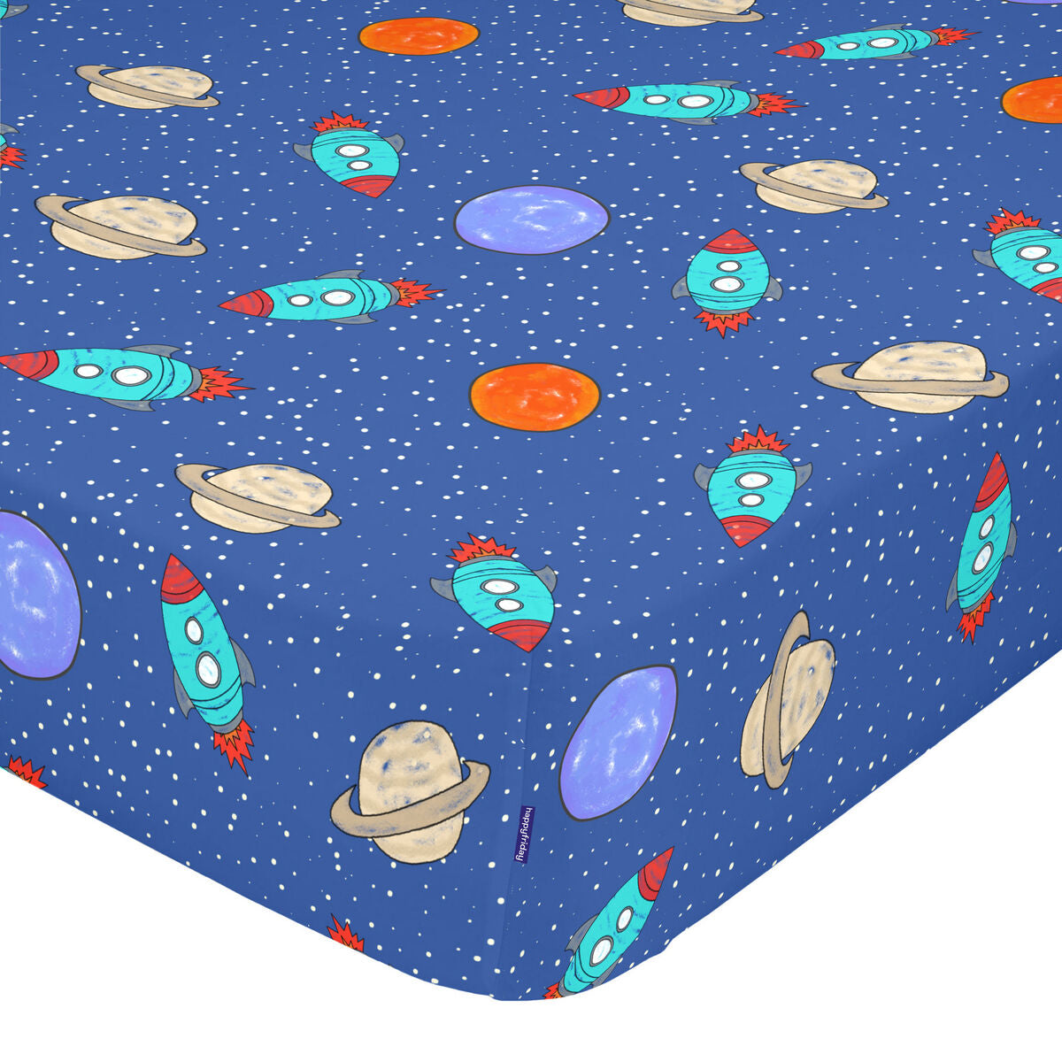 Fitted sheet HappyFriday MR FOX Multicolour 90 x 200 x 32 cm HappyFriday