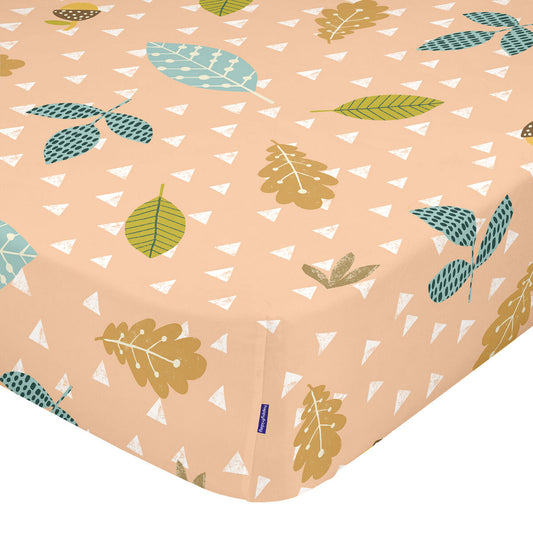 Fitted sheet HappyFriday MOSHI MOSHI Multicolour Light brown 70 x 140 x 14 cm HappyFriday