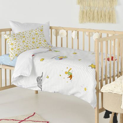 Duvet cover set HappyFriday LE PETIT PRINCE Multicolour Baby Crib 28 x 2 x 38 cm HappyFriday