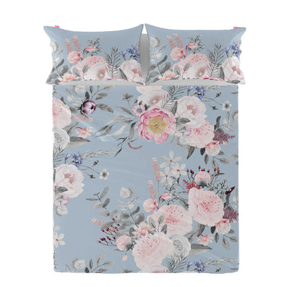 Top sheet HappyFriday Soft bouquet Multicolour 160 x 270 cm HappyFriday