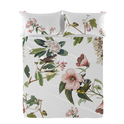 Top sheet HappyFriday Blooming Multicolour 160 x 270 cm (Flowers) HappyFriday