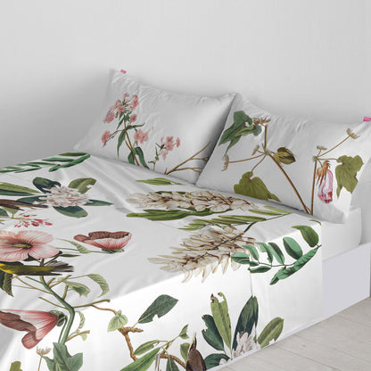 Top sheet HappyFriday Blooming Multicolour 160 x 270 cm (Flowers) HappyFriday