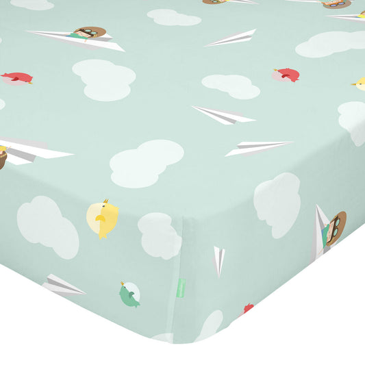 Fitted sheet HappyFriday HAPPYNOIS Multicolour 105 x 200 x 32 cm HappyFriday