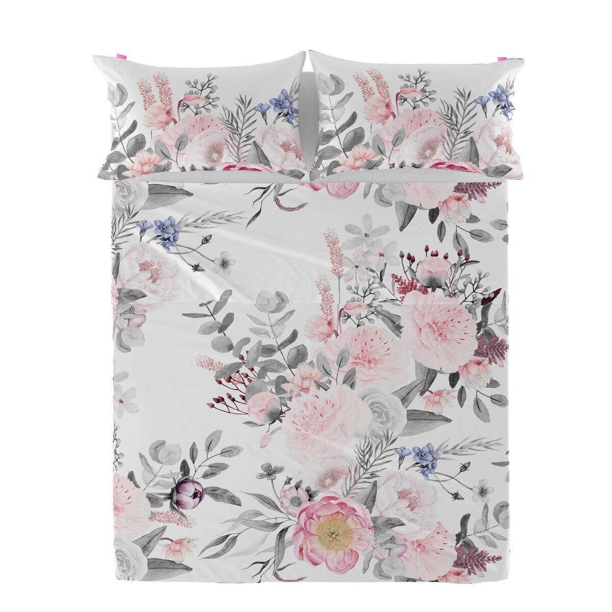 Top sheet HappyFriday Delicate bouquet Multicolour Single HappyFriday