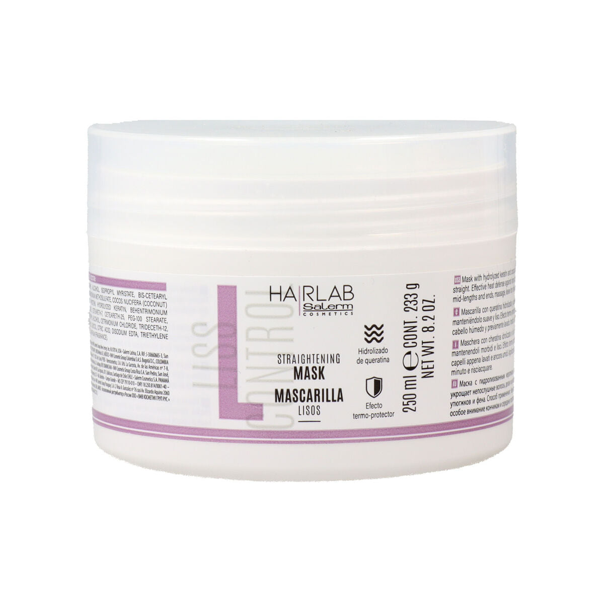 Hair Mask Salerm Hair Lab 250 ml Straight hair Salerm