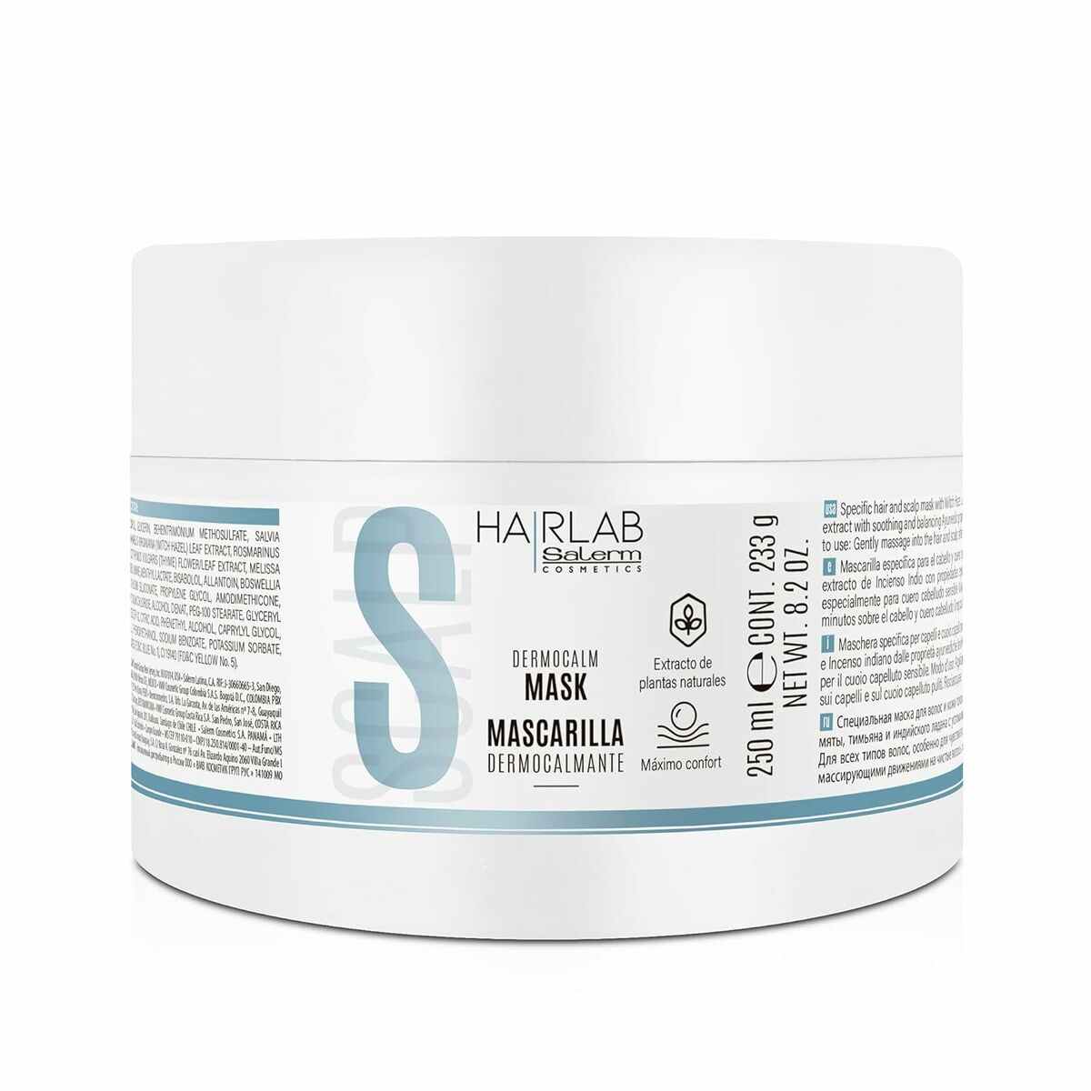 Hair Mask Salerm DERMOCALM 250 ml