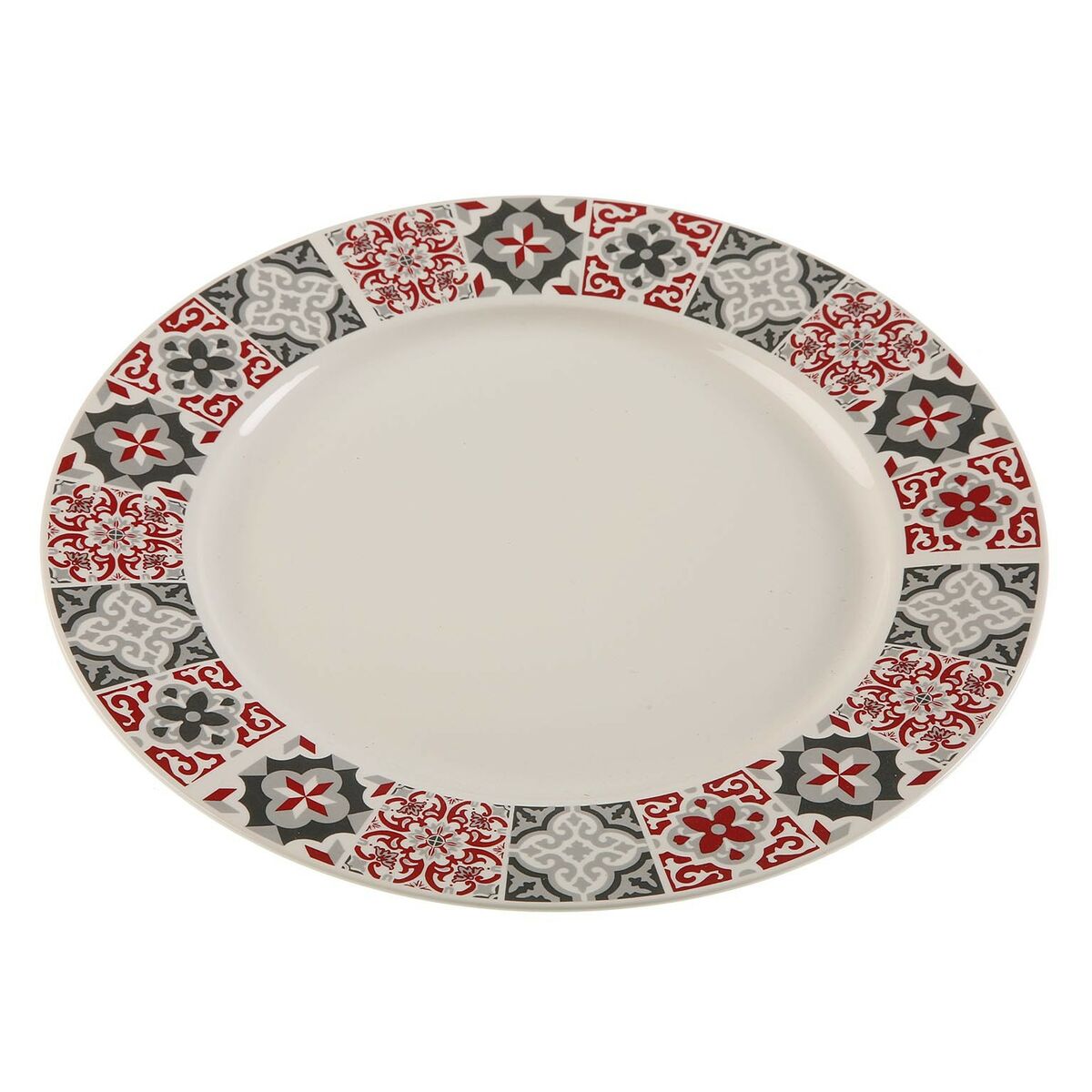 Flat plate Versa Maroon Porcelain Versa