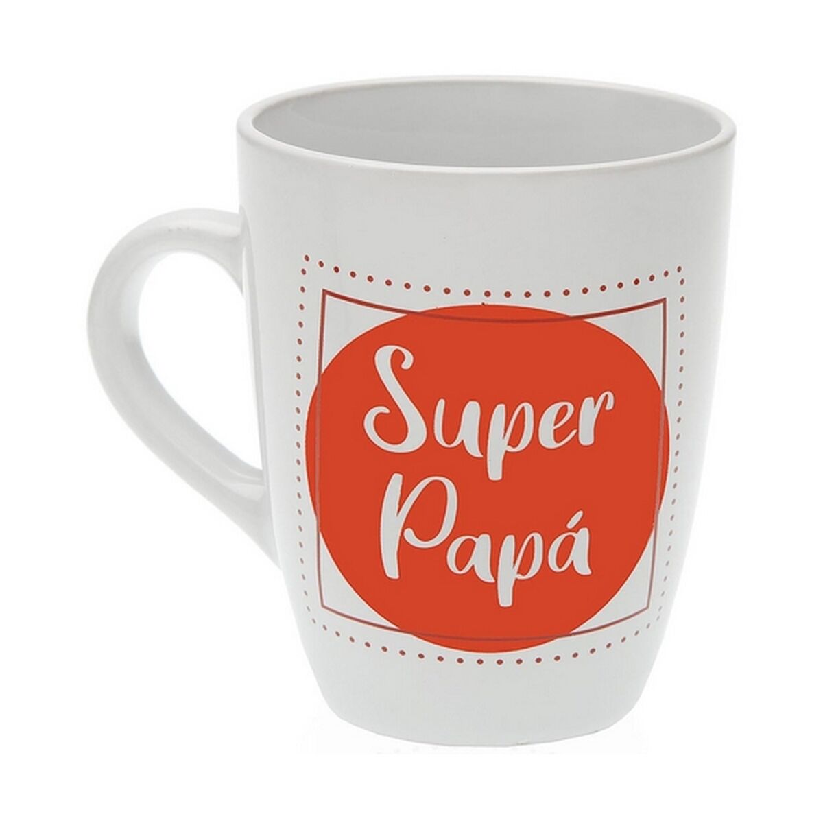 Mug Versa Super Papá Stoneware (8,5 x 10 x 8,5 cm) Versa