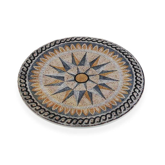 Table Mat Circular Mosaic Cork Ceramic (20 x 20 cm) Versa