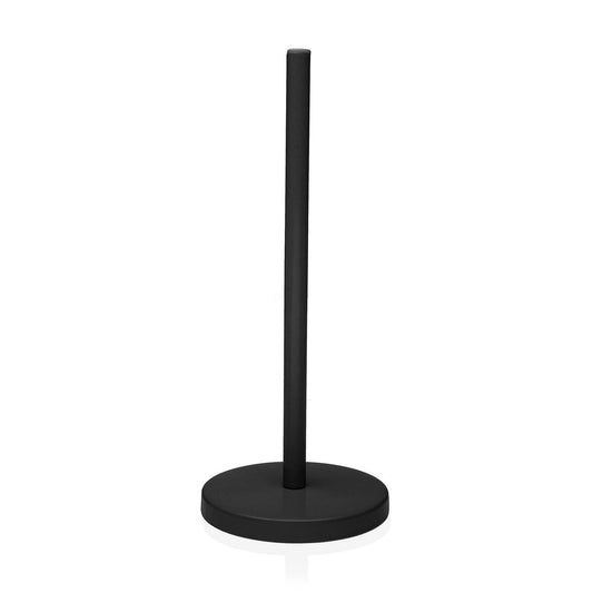 Kitchen Paper holder Versa Black Metal Steel 30 cm Versa