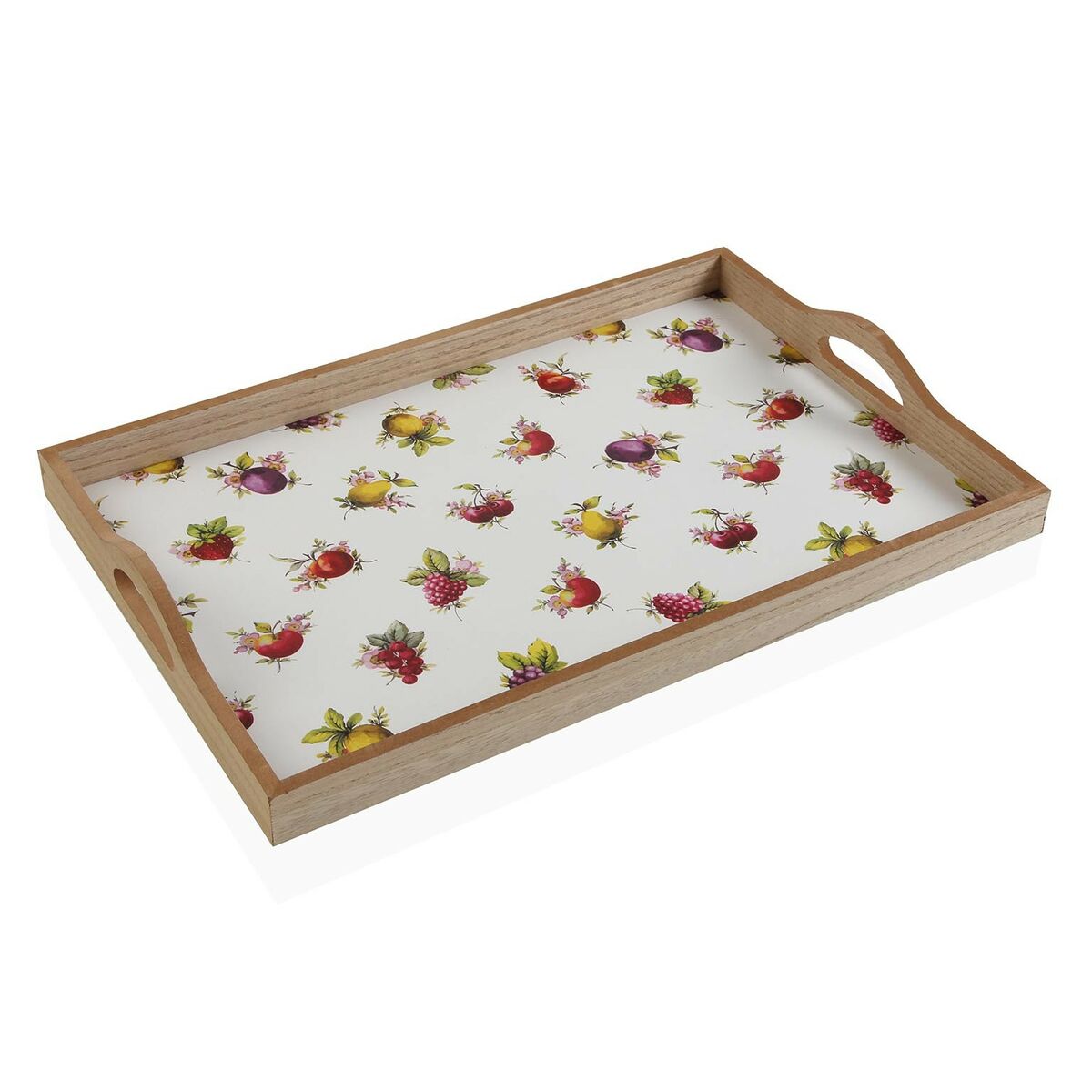 Snack tray Versa Strawberry MDF Wood (30 x 5 x 45 cm) Versa