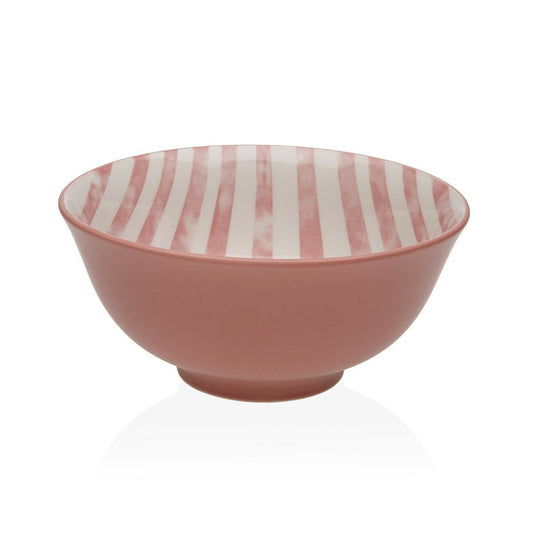 Bowl Versa Pink Ceramic Porcelain 15,5 x 7 x 15,5 cm Versa