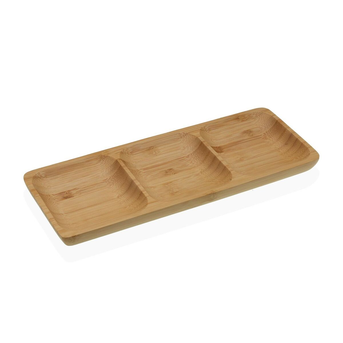 Snack tray Versa Bamboo 10 x 2 x 26 cm Versa