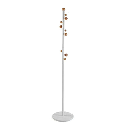 Hat stand Versa Nova White Wood Metal 34,5 x 174,5 x 34,5 cm Versa