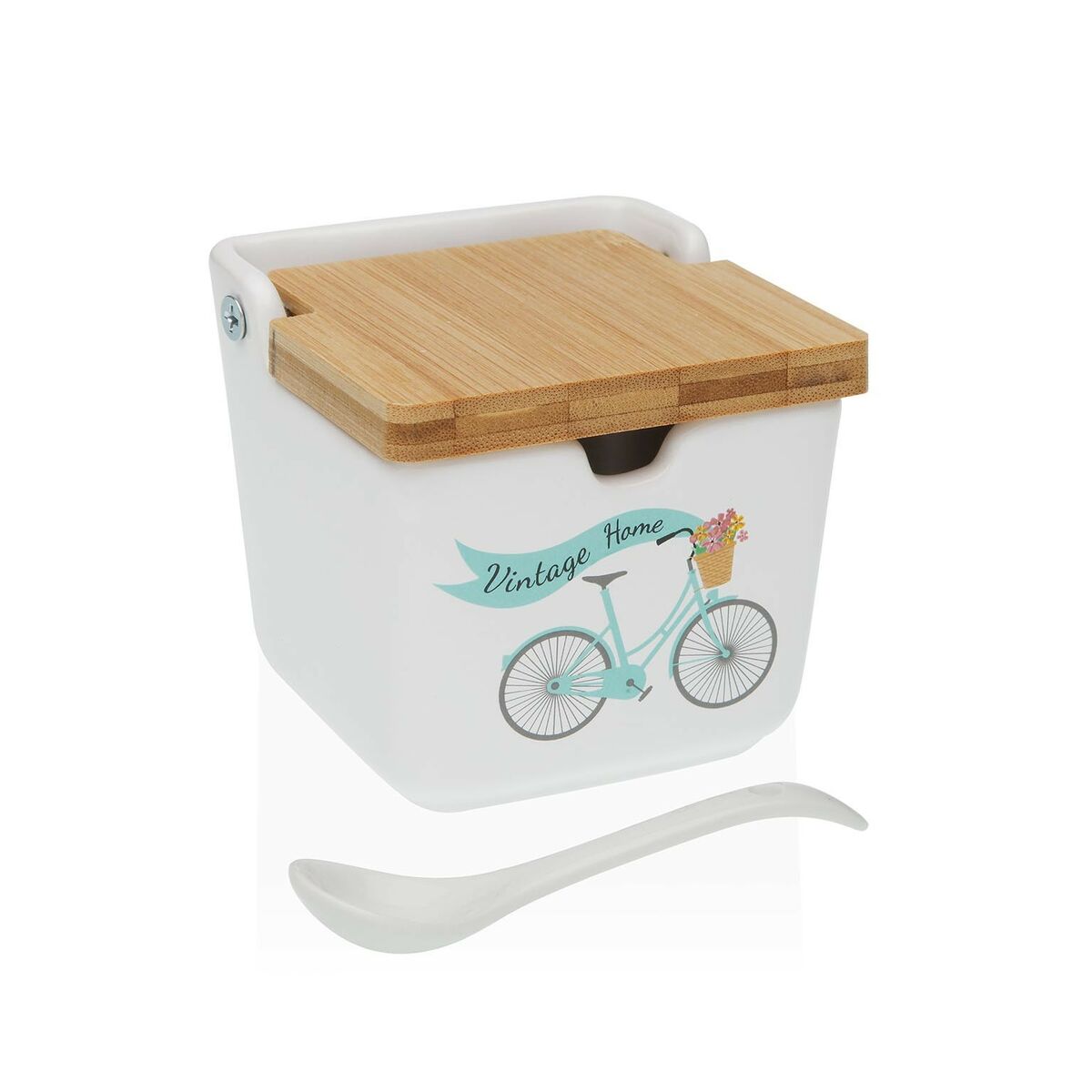 Sugar Bowl Versa Bicycle Ceramic 8,8 x 8,5 x 8,8 cm Versa