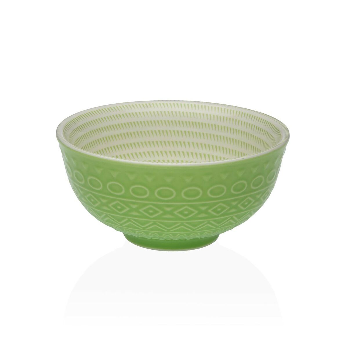 Snack Bowl Versa Green Ceramic Porcelain 12,3 x 5,8 x 12,3 cm Versa