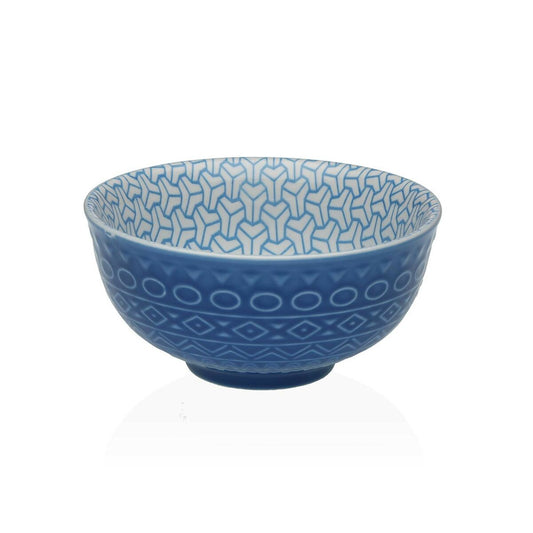 Snack Bowl Versa Blue Ceramic Porcelain 12,3 x 5,8 x 12,3 cm Versa